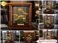 Chậu Hoa Sen Mạ Vàng 24K Để Bàn Làm Việc – Điểm Nhấn Sang Trọng Cho Không Gian Thành Công