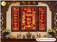 Tranh Cửu Huyền Thất Tổ Khánh Vàng Cao Cấp – Vật Phẩm Thờ Cúng Tâm Linh Trang Nghiêm
