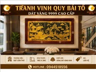 Tranh Vinh Quy Bái Tổ Dát Vàng 9999 Cao Cấp – Quà Tặng Tân Gia, Mừng Thành Đạt Ý Nghĩa